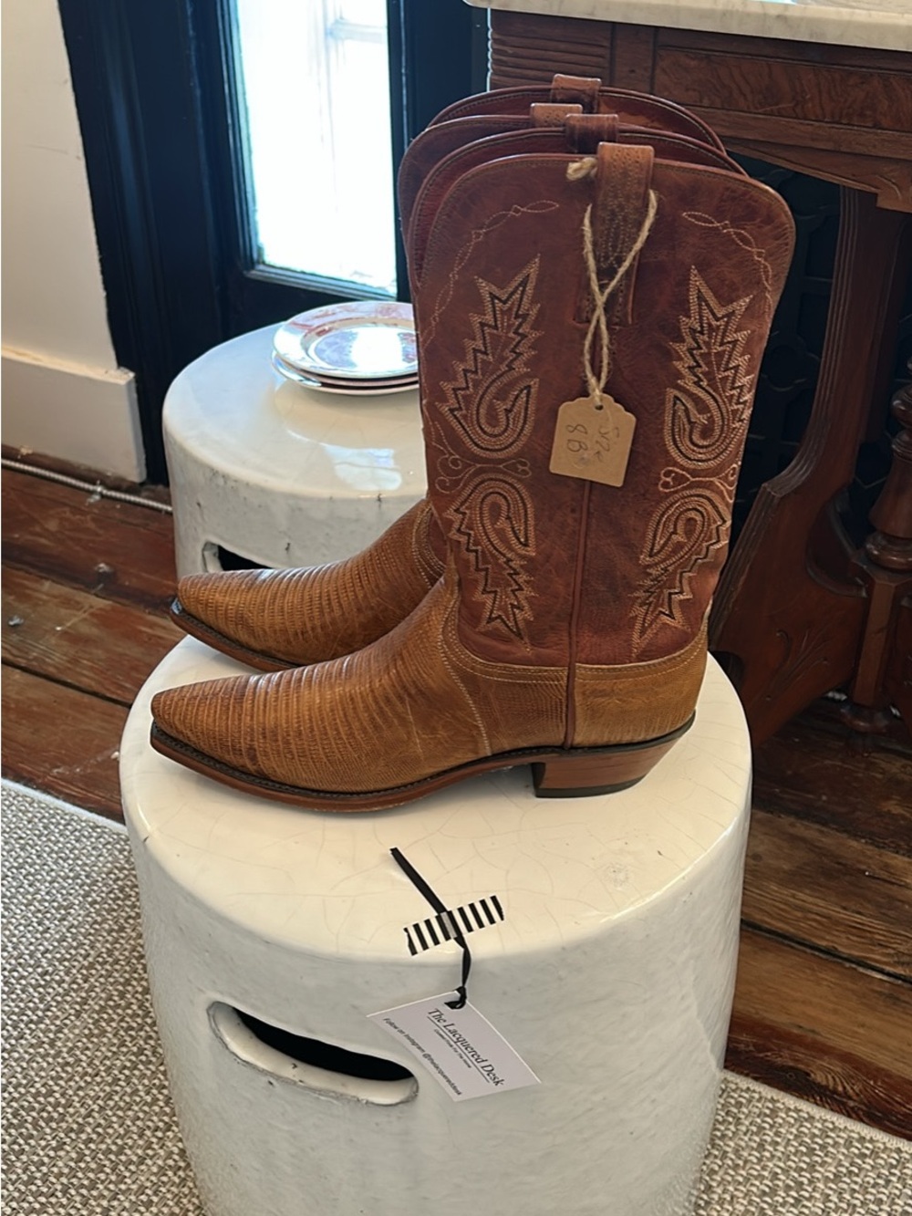 Women’s Lucchese Western Cowboy Boots in Brown